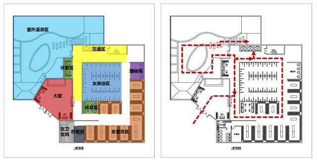福州特色温泉设计方案：一楼功能分区